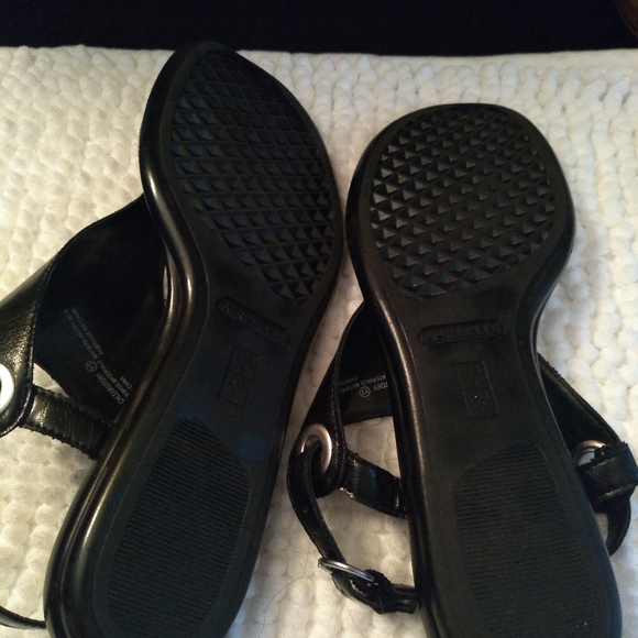 Aerosoles women's casual flat sandals Black - Picture 4 of 6